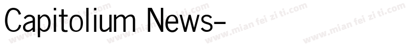 Capitolium News字体转换
